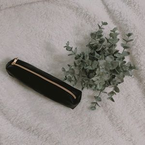 faux leather pencil pouch